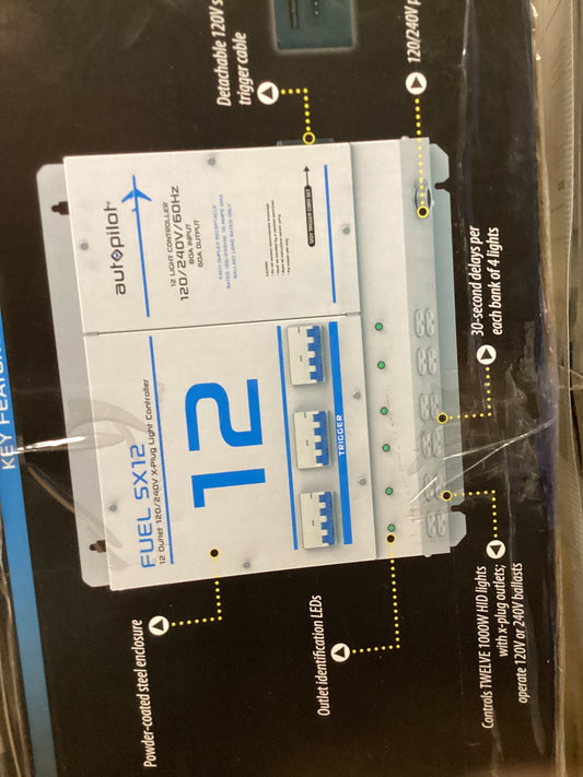 Autopilot FUEL ST12 Light Controller 12 Outlet 240V with Single Trigger (DISCONTINUED BY HYDROFARM)