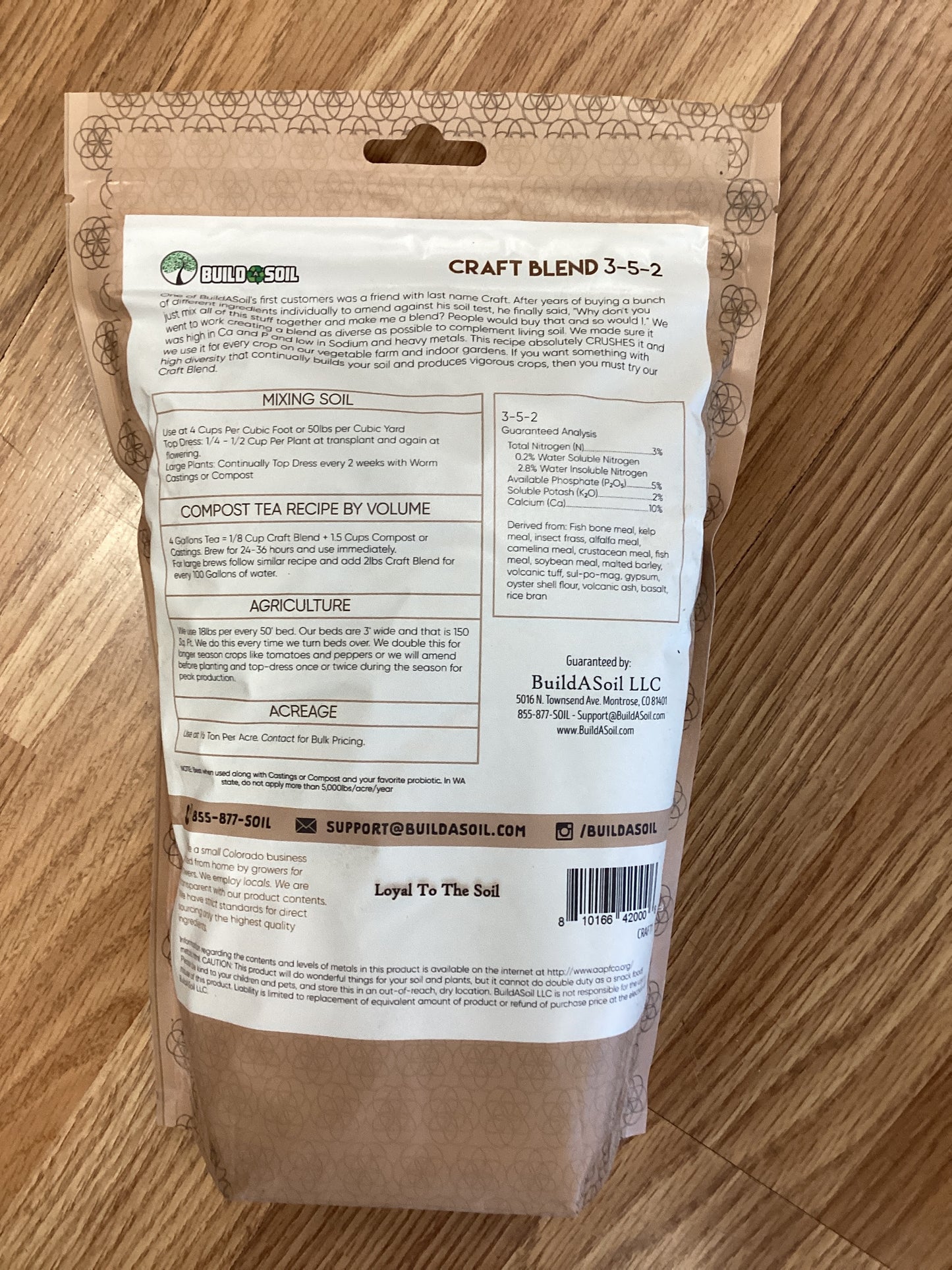 BuildASoil Craft Blend - Nutrient Pack 3 lb