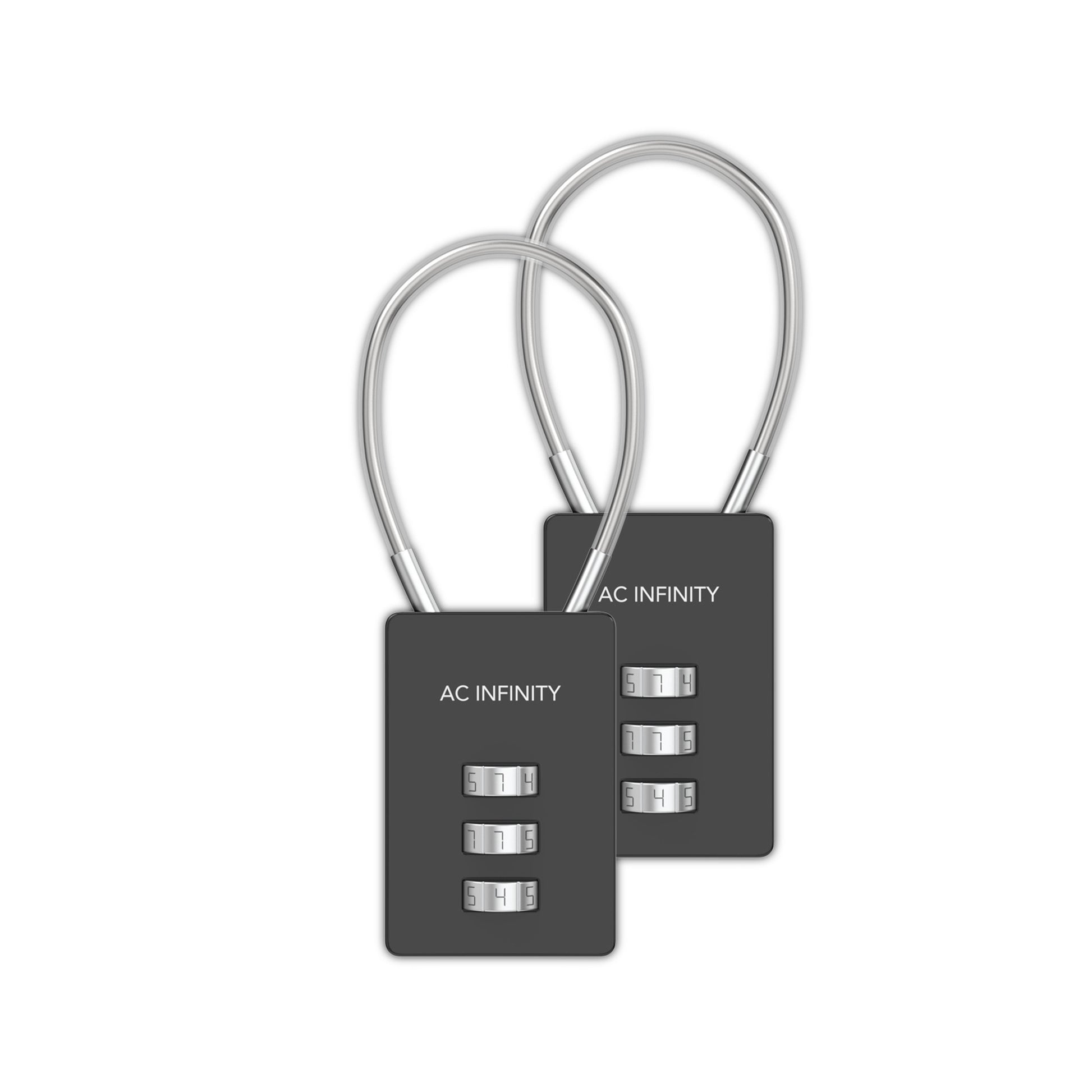 COMBINATION LOCK, FLEXIBLE STEEL CABLE LOOP, 2-PACK – Homegrown 101 ...