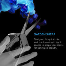 STAINLESS STEEL CURVED PRUNING SHEAR, ERGONOMIC LIGHTWEIGHT, 6.6” BLADES, 2-Pack
