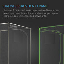 AC INFINITY CLOUDLAB 642, ADVANCE GROW TENT 4X2, 2000D DIAMOND MYLAR CANVAS, 48" X 24" X 72"