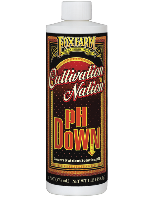 FoxFarm Cultivation Nation® pH DOWN, 1 pint